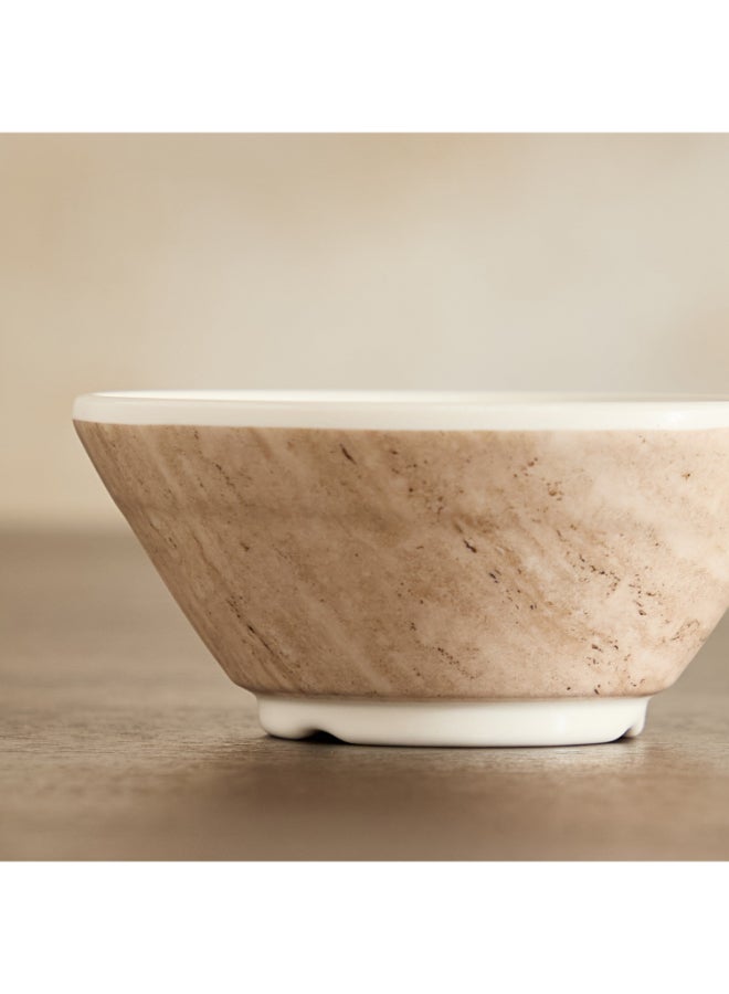 Home Box Travertine Dip Bowl - Beige - Image 3
